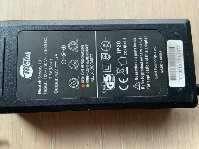 Ładowarka Motus Scooty 10 - oryginalna - okazja!