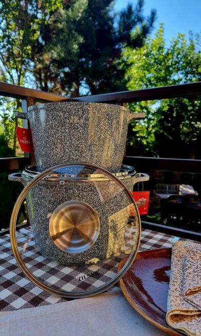 Garnki marmur rosołowe