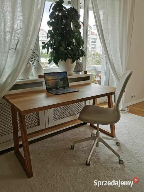 Biurko drewniane z litego dębu na wymiar