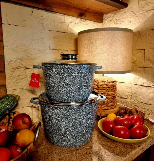 Garnki marmur rosołowe