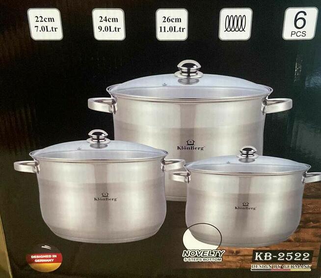 Garnki nierdzewne rosołowe