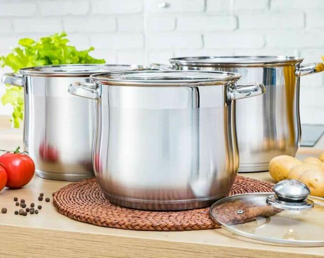 Garnki nierdzewne rosołowe