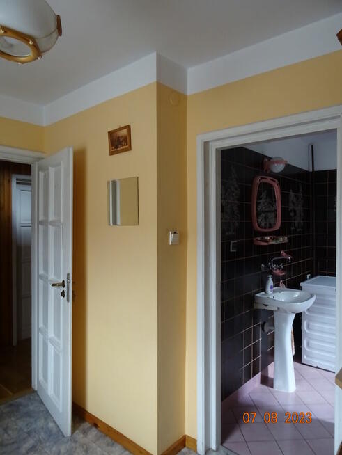 Dom wśród zieleni przy lesie