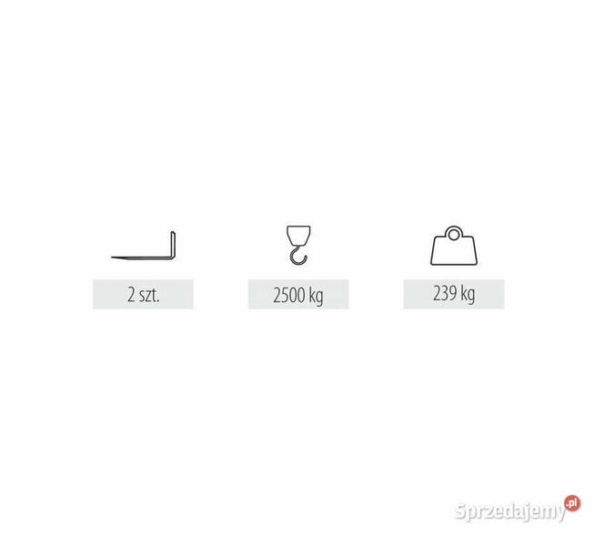 WIDŁY DO PALET HYDRAULICZNE 2,5 T