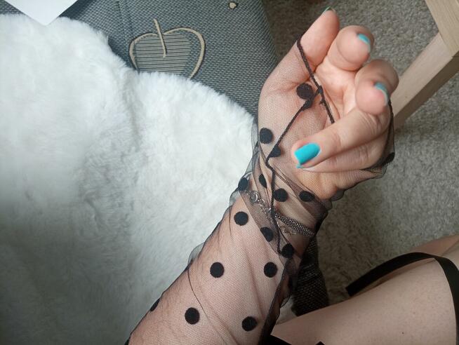 Rękawiczki w kropeczki