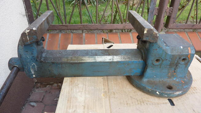 Niemieckie imadło ślusarskie, stalowe, kute MATADOR.Waga 20 kg