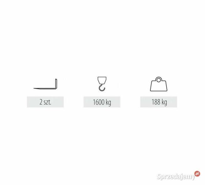 WIDŁY DO PALET OBROTOWE 1,6 T