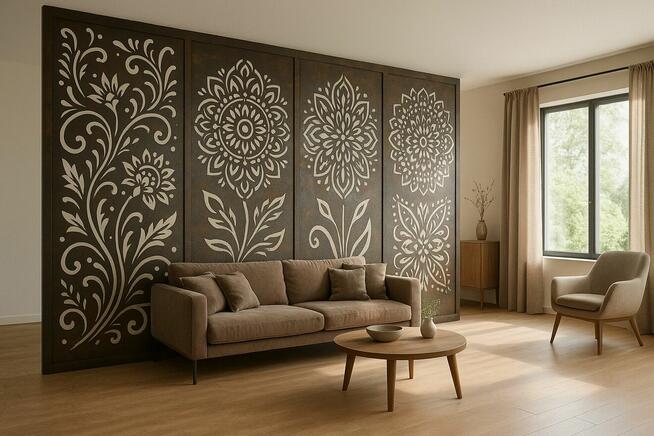 Ścianka działowa na wymiar różne wzory parawan panel ażurowa
