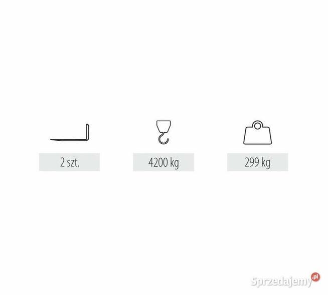 WIDŁY DO PALET HYDRAULICZNE 4,2 T
