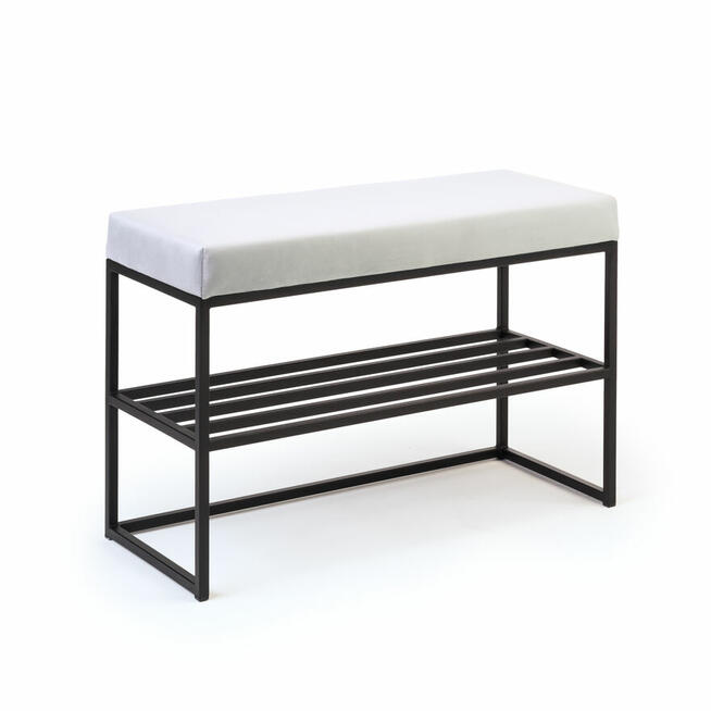 Siedzisko, ławka do przedpokoju z półką na buty KLUDO