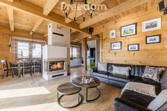 Dom z bala drewnianego z 2017 w okolicach Tykocina