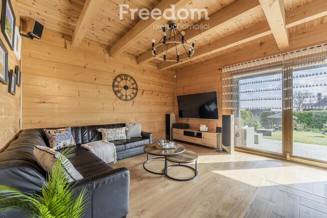 Dom z bala drewnianego z 2017 w okolicach Tykocina