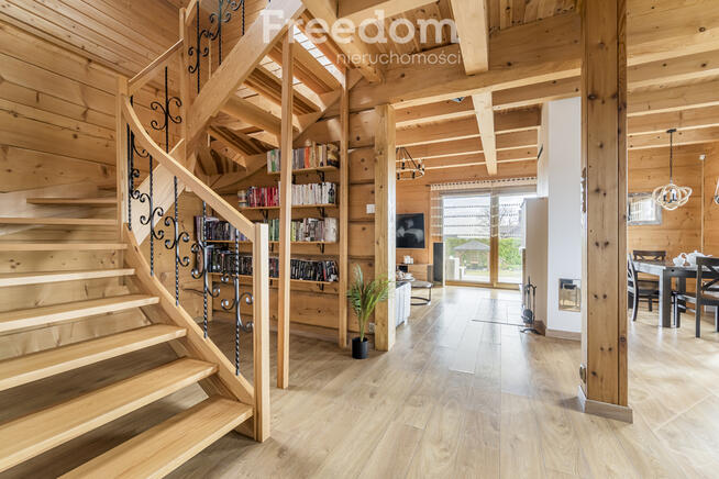 Dom z bala drewnianego z 2017 w okolicach Tykocina