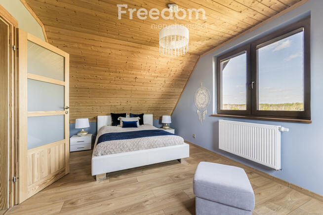 Dom z bala drewnianego z 2017 w okolicach Tykocina