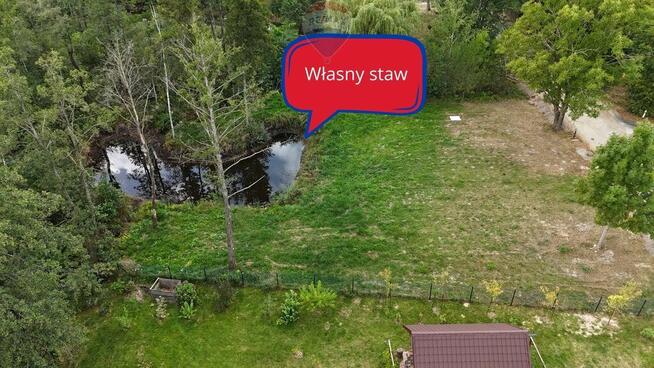 Działka z własnym stawem przy jeziorze Sumin