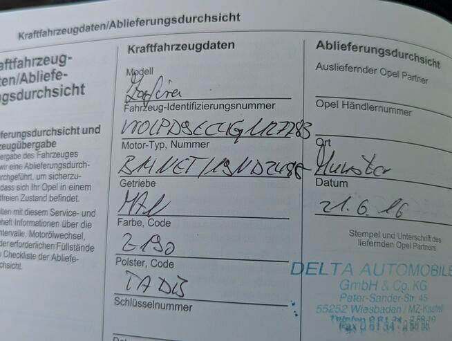 Opel Zafira C 1.4 140 KM ECOTEC/7 OSÓB/BEZWYPADKOWY/2016/ks. serwisowa/opłacony