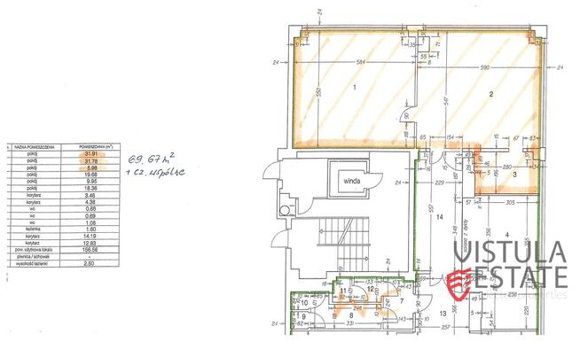 Lokal parterowy na parterze bloku | 70 m2