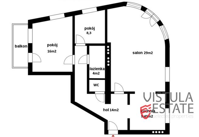 3 - pokojowe mieszkanie 82 m2 | Ruczaj