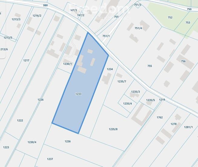 Działka 1,1ha z domem na sprzedaż