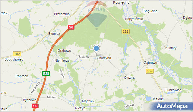 Działki w centrum Charzyna po 1500m2