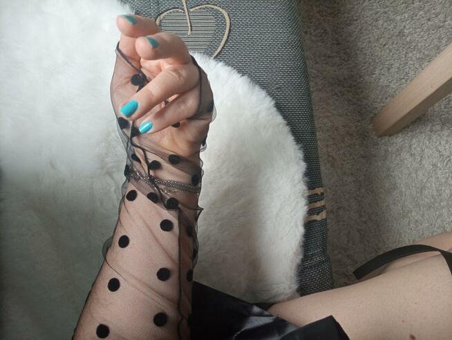 Rękawiczki w kropeczki