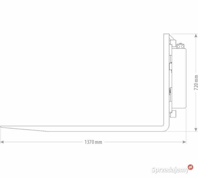 WIDŁY DO PALET HYDRAULICZNE 2,5 T