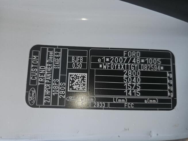 Ford Transit Custom 2,0dci Chłodnia Carier 300 220 volt