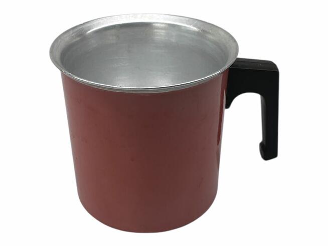 Stary aluminiowy garnek na mleko 1L PRL