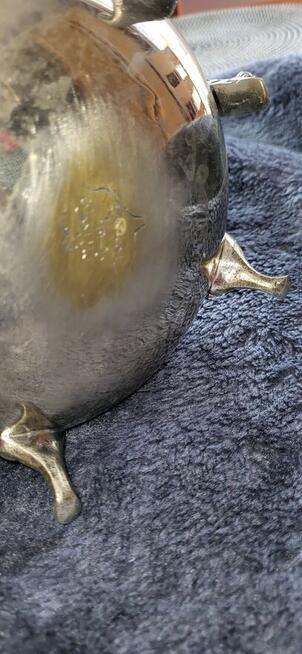 Platerowany srebrem czajnik marokański