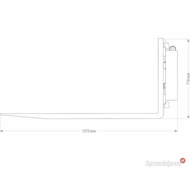 WIDŁY DO PALET HYDRAULICZNE 4,2 T