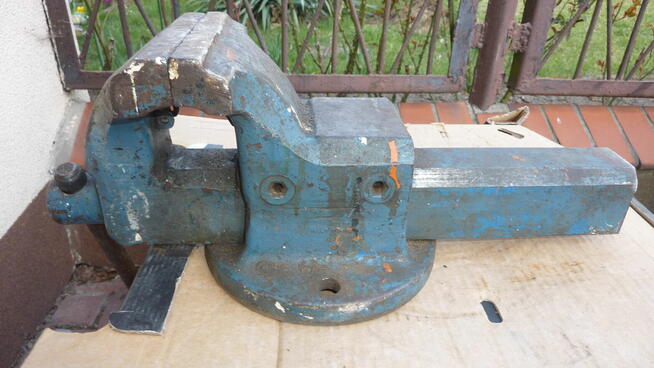 Niemieckie imadło ślusarskie, stalowe, kute MATADOR.Waga 20 kg