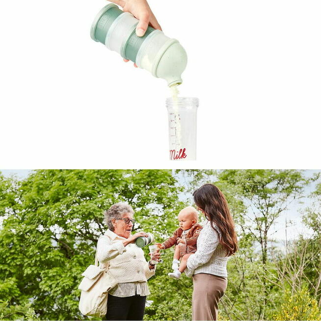 Pojemnik na mleko pudełka na przekąski 360ml Babymoov Made i