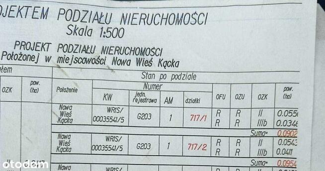 Sprzedam działkę Nowa Więc Kącka