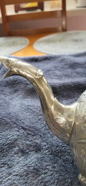 Platerowany srebrem czajnik marokański