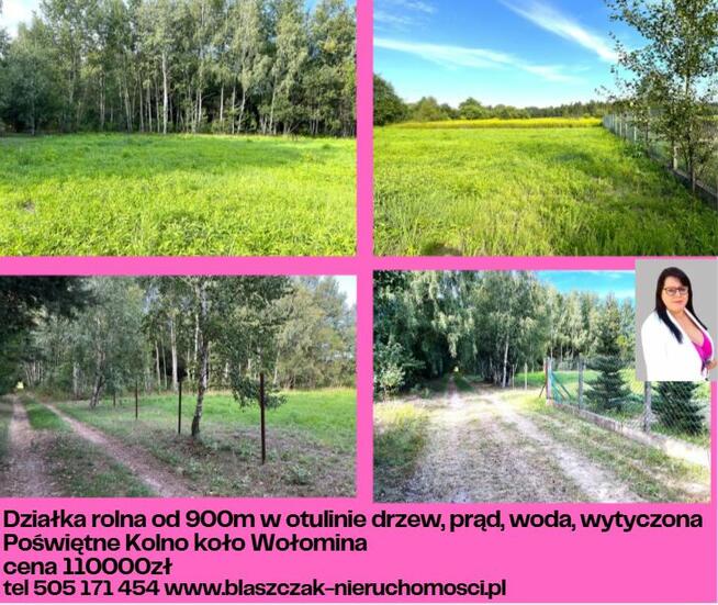 Działka rolna 2 ha, wym 100x200m Wołomin ok Geodetów