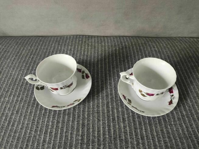 Filiżanka Spodek Talerz Talerzyk z porcelany Chodzież