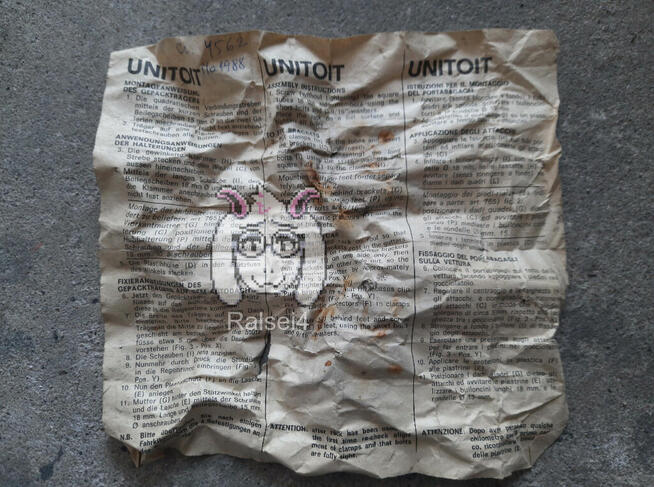 Instrukcja bagażnika dachowego UNITOIT Fiat 126p ST Bambino