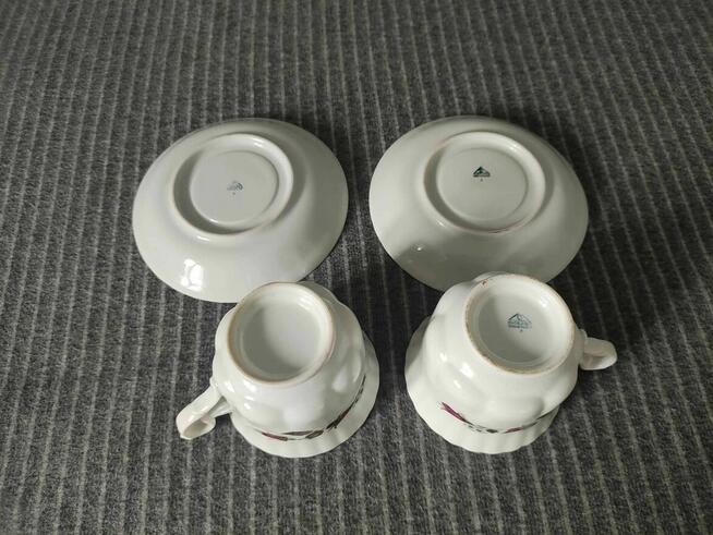 Filiżanka Spodek Talerz Talerzyk z porcelany Chodzież