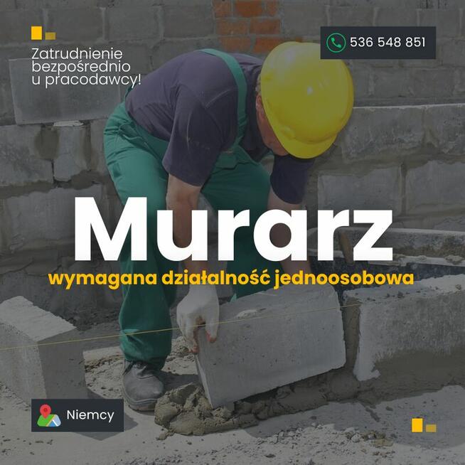 Murarz-własna działalność-18-24 euro netto/h - Niemcy