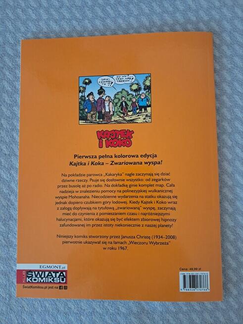 Książka-komiks„Kajtek i Koko–Zwariowana wyspa” J. Christa