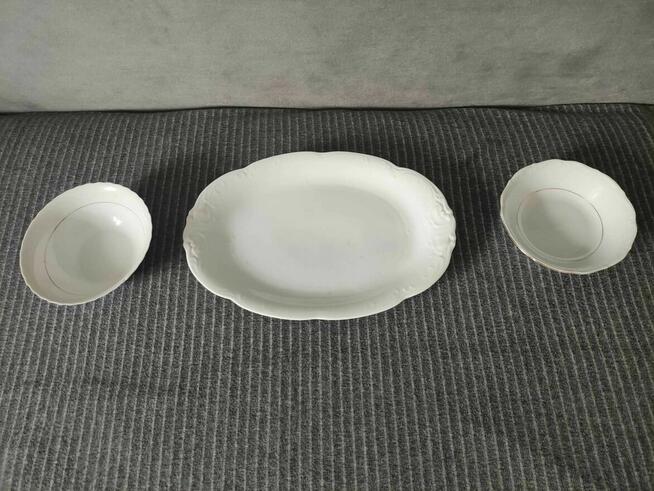 Talerz biały Półmisek Porcelana Wawel Wałbrzych miska