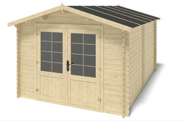 Drewniany domek ogrodowy 12.00 m2 - 3x4 m - 28 mm DOM661