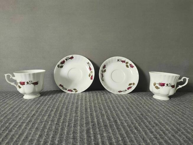 Filiżanka Spodek Talerz Talerzyk z porcelany Chodzież
