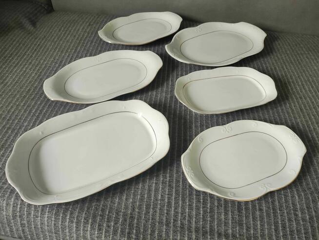 Zastawa Stołowa Filizanki Talerz Chodzież Serwis z porcelany