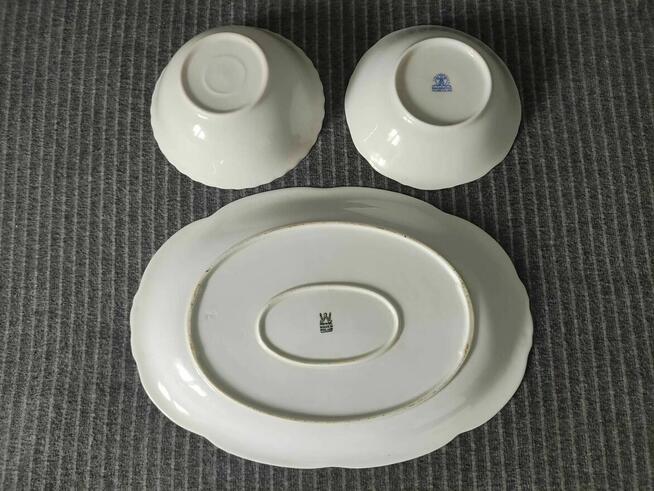 Talerz biały Półmisek Porcelana Wawel Wałbrzych miska