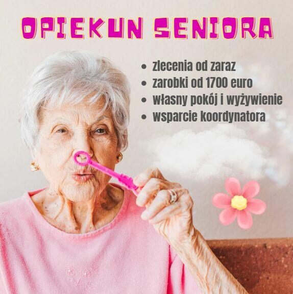 Praca! Praca z zamieszkaniem! Opiekuj się Seniorem!