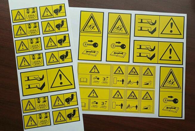 Dorabienie naklejek na maszyny rolnicze budowlane auta