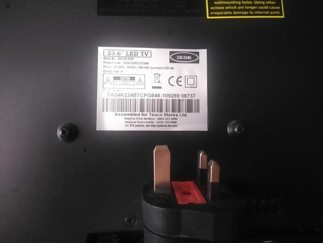 Telewizor LED, Technika, 23 cale, brak dekodera, 110 zł.