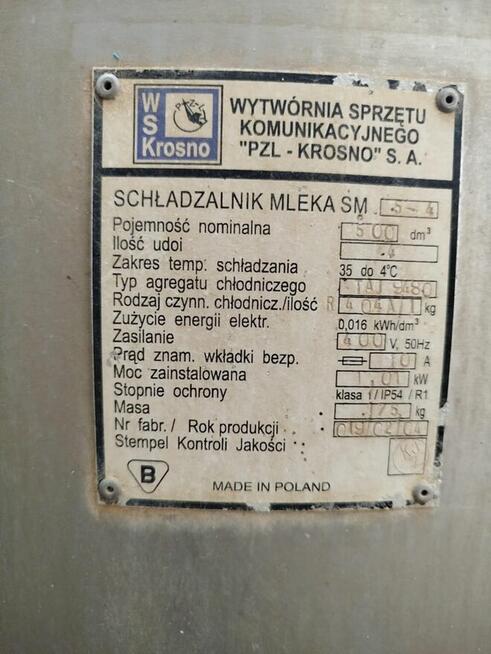 Schładzalnik do mleka