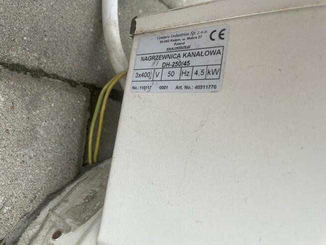 nagrzewnica kanałowa 4,5kW